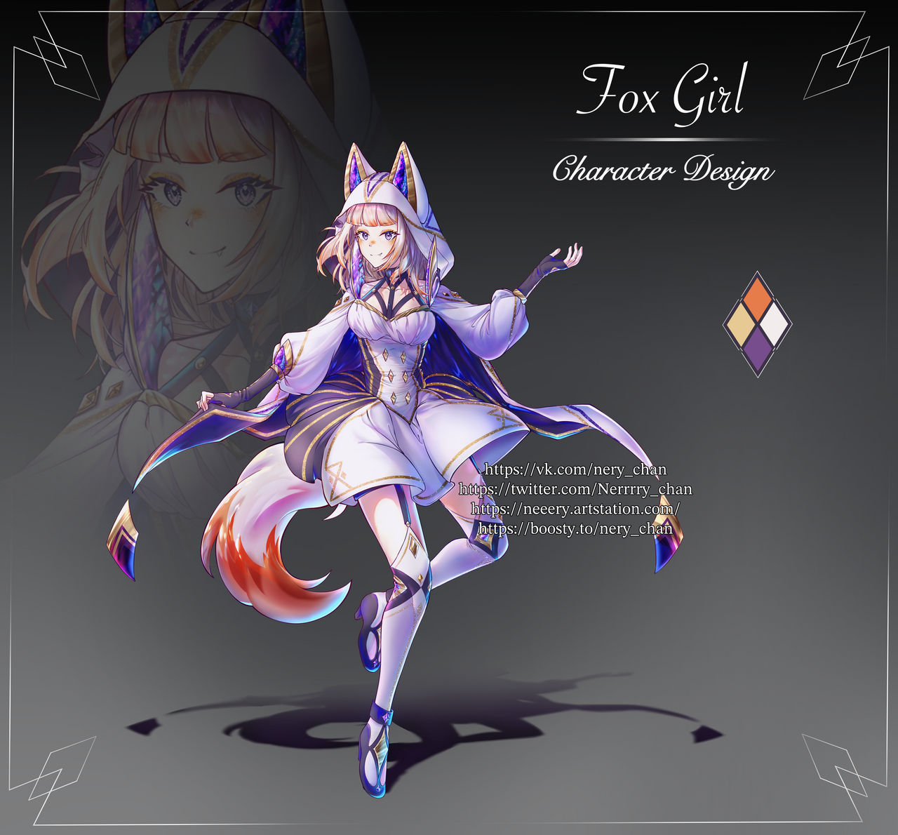 Fox Ranger Character Adoptable fox character design by Nerrrry on DeviantArt