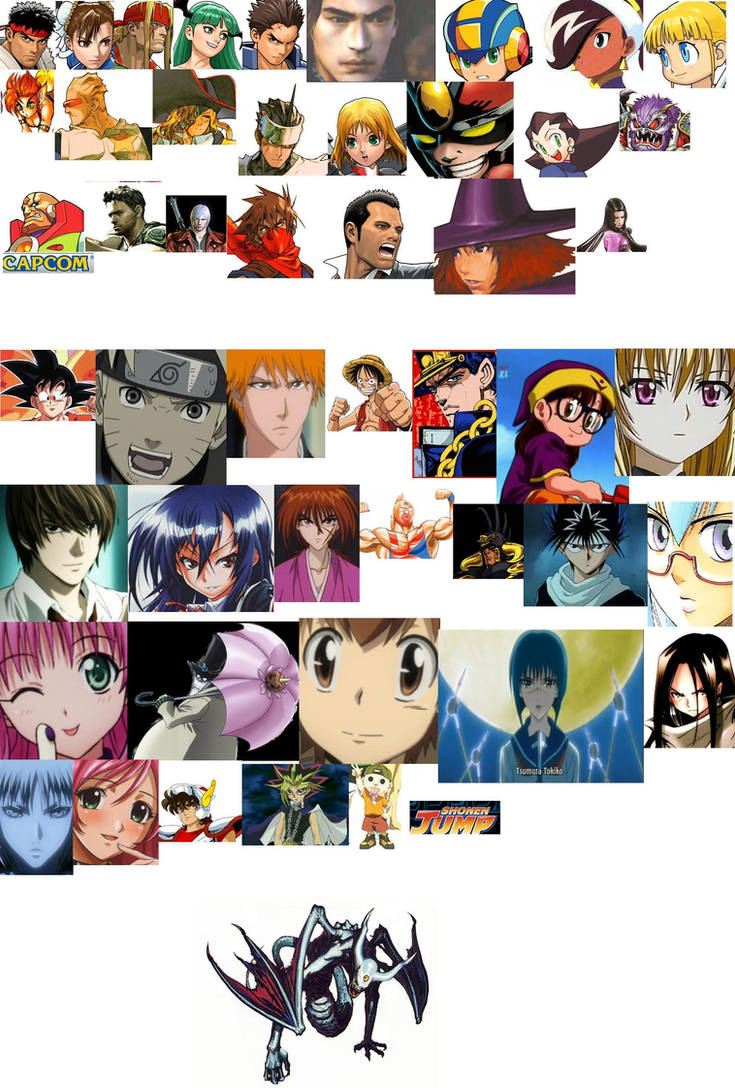 Shonen Jump vs. Capcom Roster by BigBDawg001 on DeviantArt