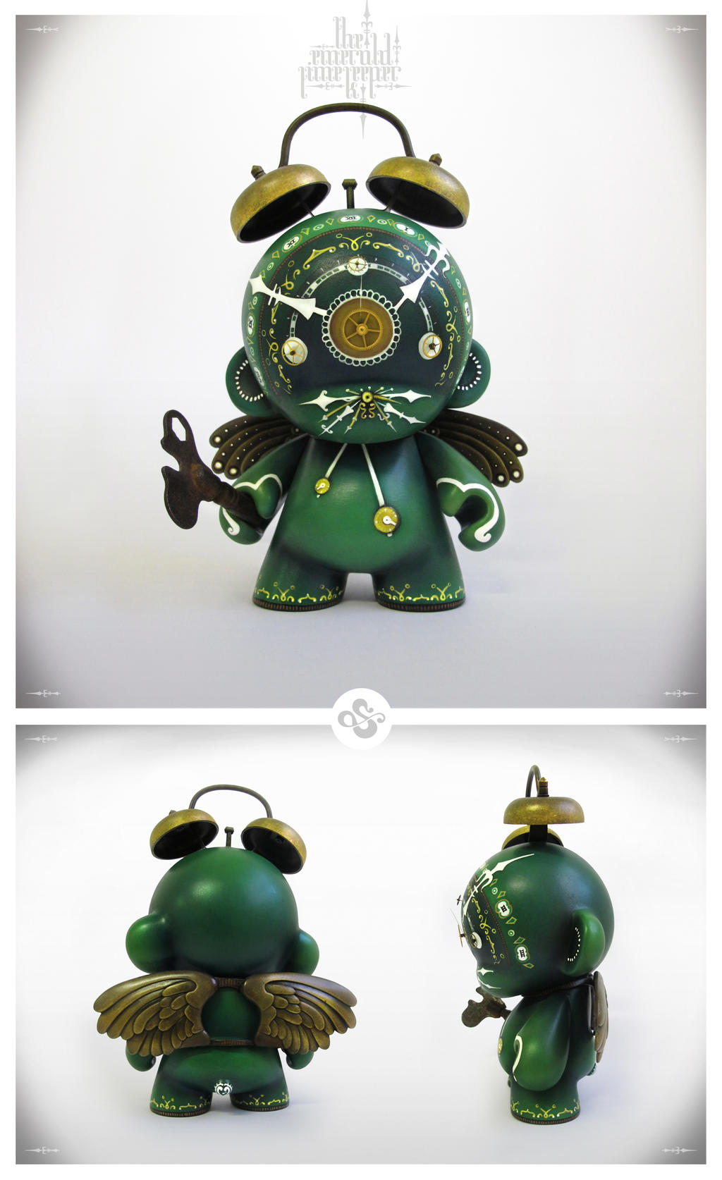 The Emerald Time Keeper - Custom Munny by Simanion