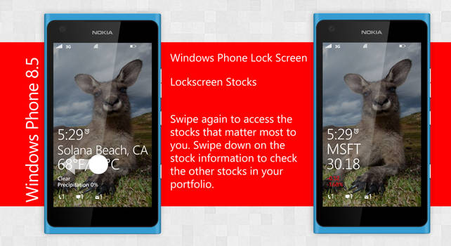 5. Windows Phone 8.5 Live Lockscreen