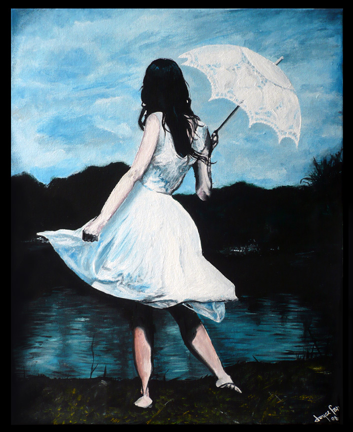 Girl with the umbrella