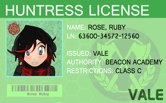 Ruby's Huntress License