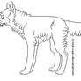 Free dog or wolf lineart