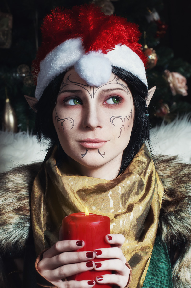 Christmas Merrill - Dragon Age II cosplay