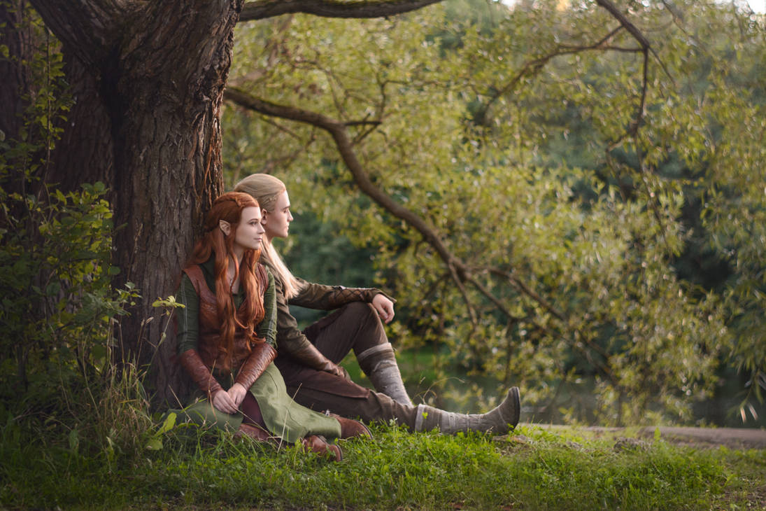 Legolas and Tauriel - The Hobbit cosplay by LuckyStrikeCosplay