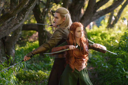 Legolas and Tauriel - The Hobbit cosplay