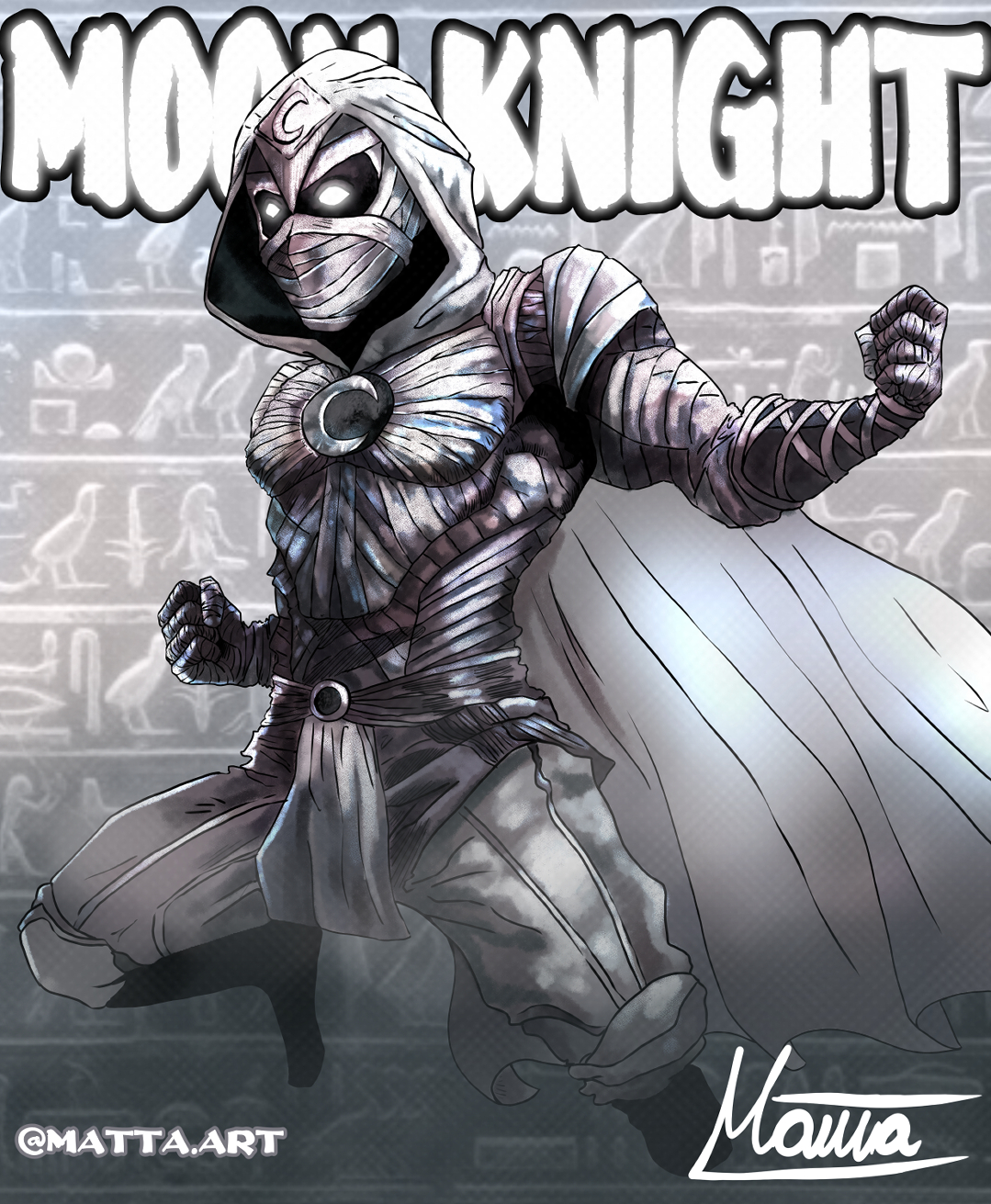 Moon Knight (2022) Poster by bakikayaa on DeviantArt  Moon knight, Marvel moon  knight, Moon knight comics