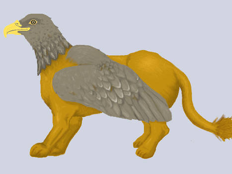 Gryphon On Grey