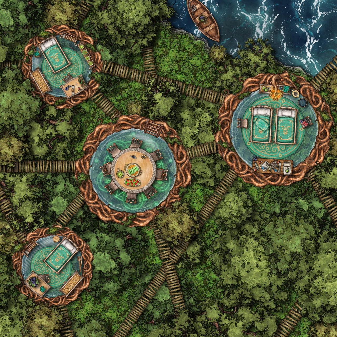 Loria Game Map Garden of Lorien (RPG map) by ndvMaps on DeviantArt