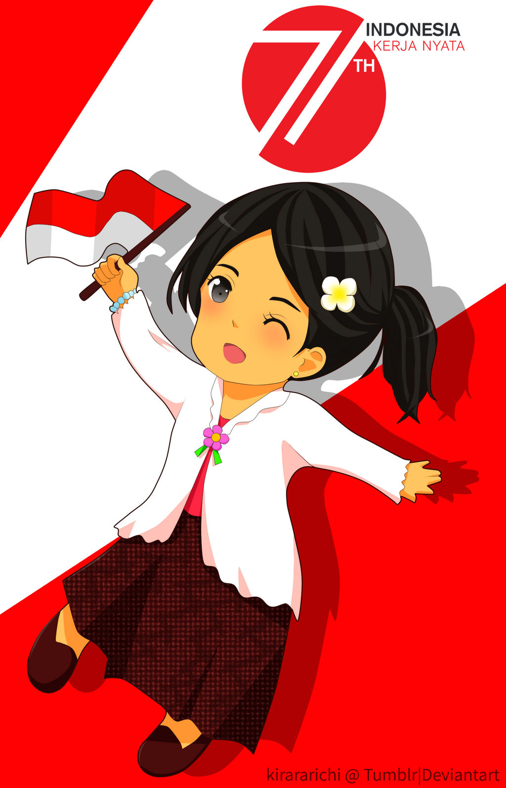 Happy Independence day Indonesia!! by kirararichi on DeviantArt
