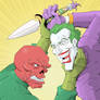 The Joker vs The Red Skull - Color