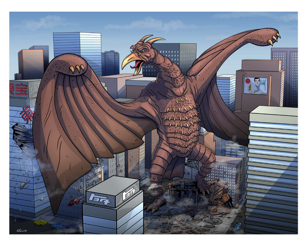 Rodan by CFouldsArt on DeviantArt