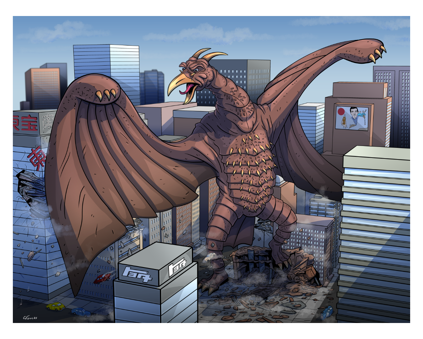 Rodan Flickr Rodan by CFouldsArt on DeviantArt