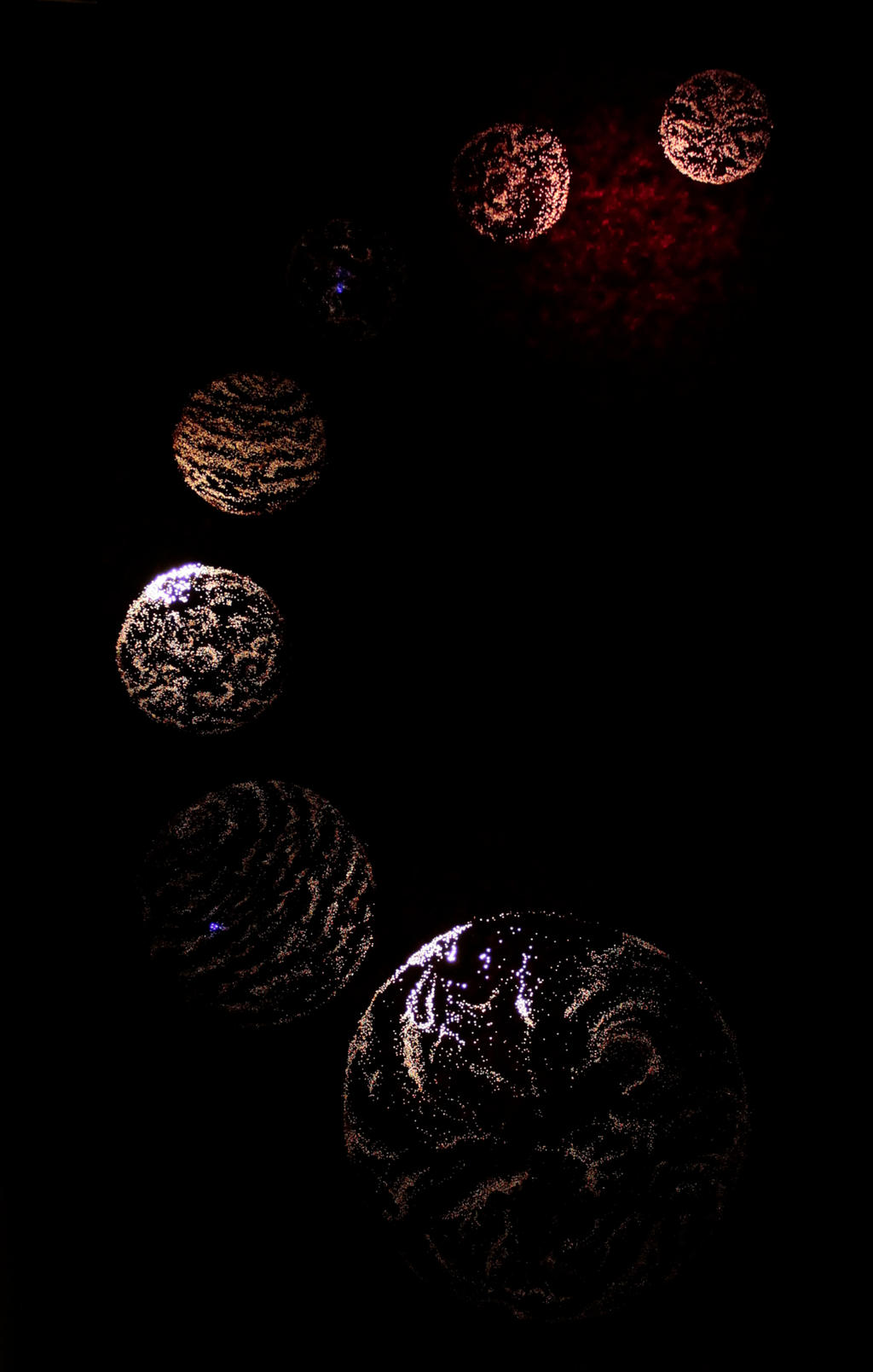 Celestial Spheres - Pinhole Drawing