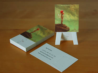 Easel business card