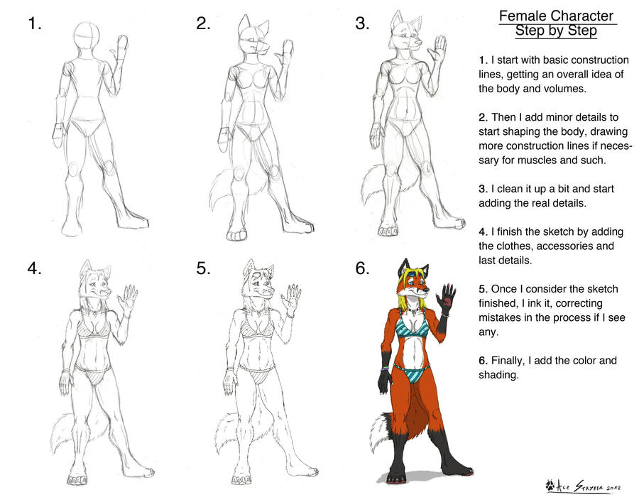 Female Char Step by Step