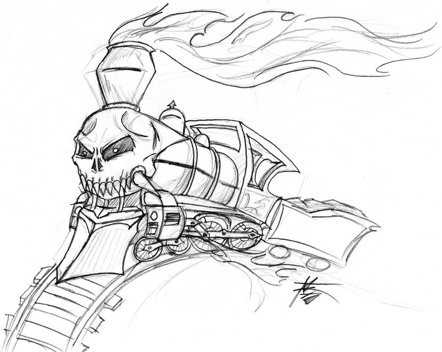 Scary Train. Color Ghost Train by gambleman0 on DeviantArt