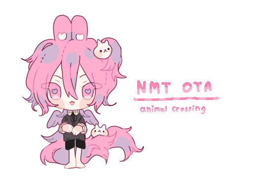 Pink bunny (animal crossing NMT only OTA) by Rainfluffy on DeviantArt