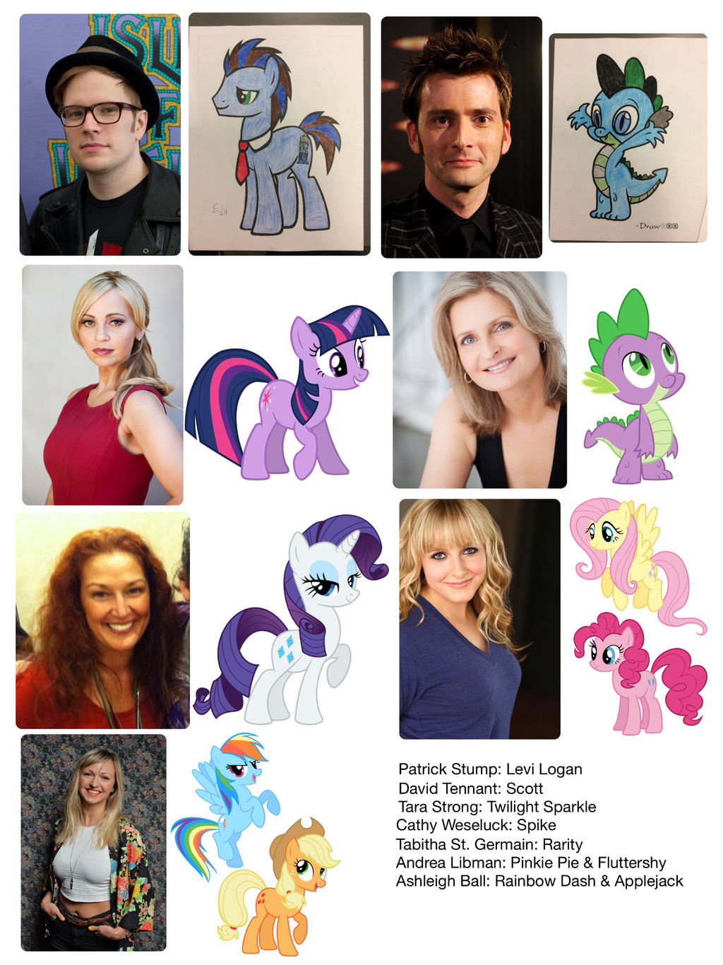 My MLP Fimfic voice actors by MrMarioluigi1000 on DeviantArt