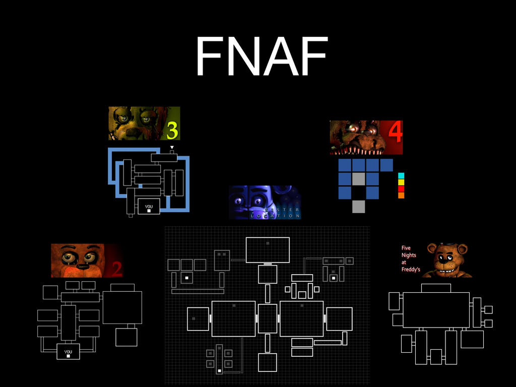 Map Layout for FNAF (Fanmade) by Gtafreak554 on DeviantArt