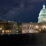 us capitol building at night