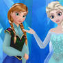 Playing With Elsa and Anna Textures :D