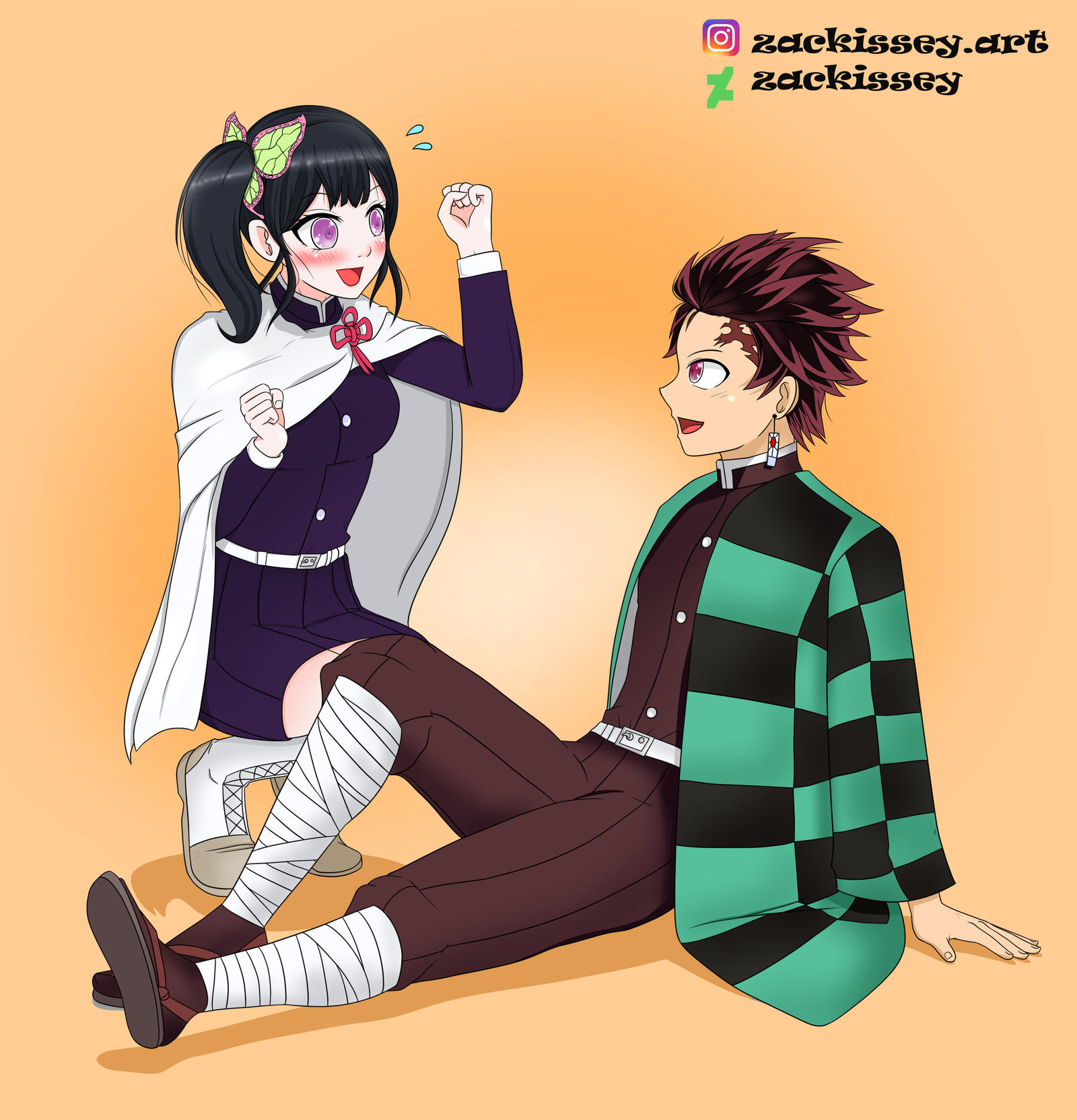 Tanjiro And Kanao By Zackissey On Deviantart