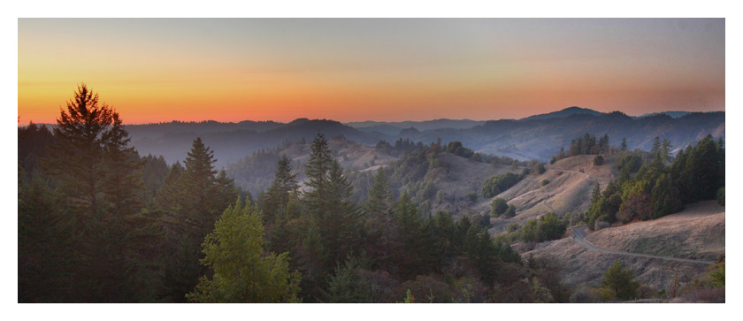 Sunset Over Orr Springs