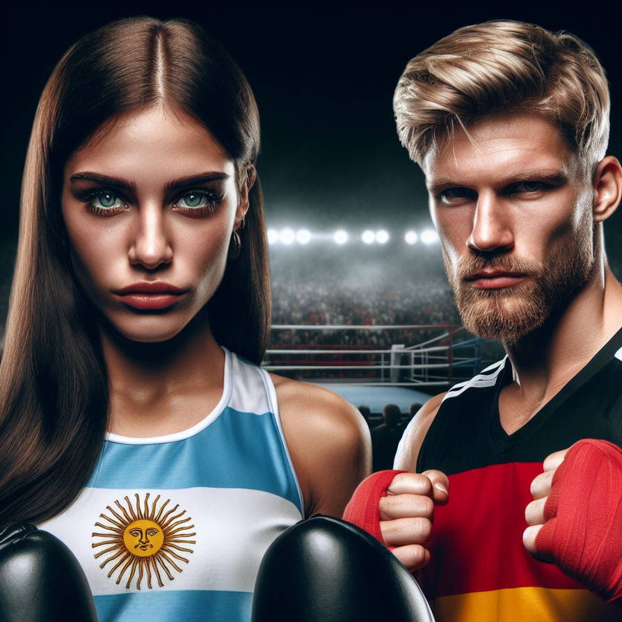 Mixed boxing - Argentina vs Germany by papa2016 on DeviantArt