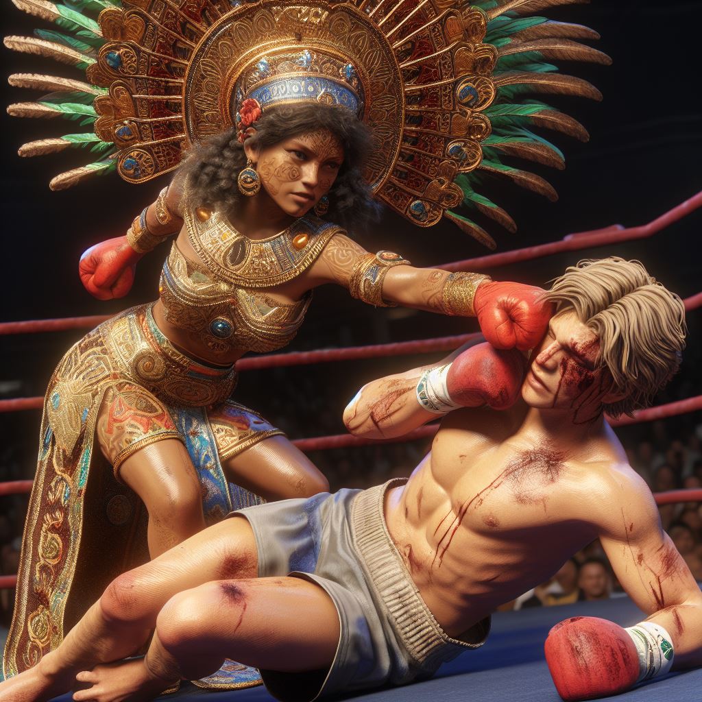 Boxer Aztec Mixed boxing 4- Aztec Empress vs European boxer by papa2016 on DeviantArt