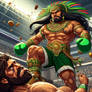 Boxing match: Aztec king vs Greek Barbarian 3