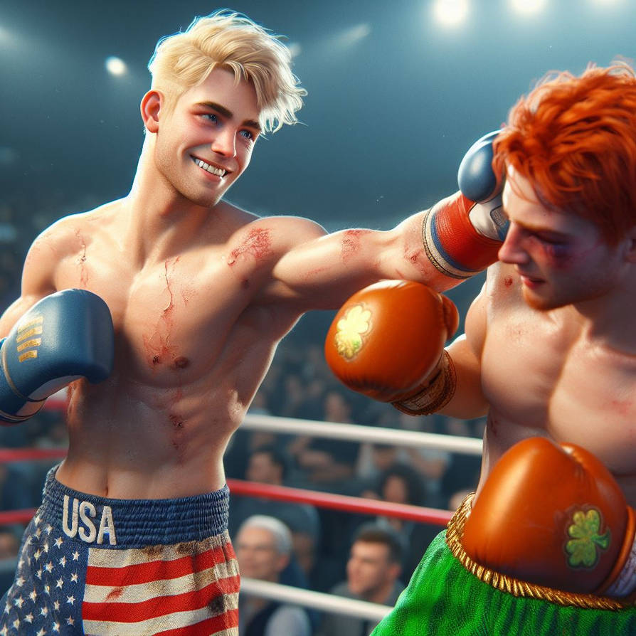 You look so weak- Boxing match USA vs Eire by papa2016 on DeviantArt