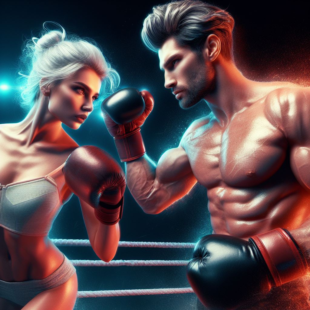 Boxing Deviantart Explore Mixed boxing: Female model vs male model by papa2016 on DeviantArt