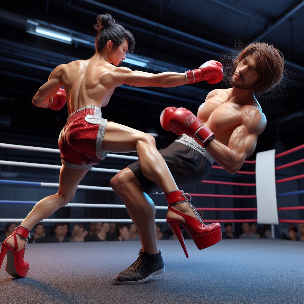 Boxing In High Heels Woman Vs Man By Papa2016 On DeviantArt boxing-in-high-heels-woman-vs-man-by-papa2016-on-deviantart