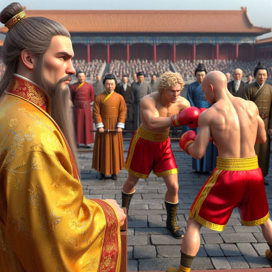 The Chinese Emperor wants to know about boxing by papa2016 on DeviantArt