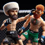 Conor McGregor fighting the Caucasian fighter