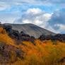 Colour amongst lava formations