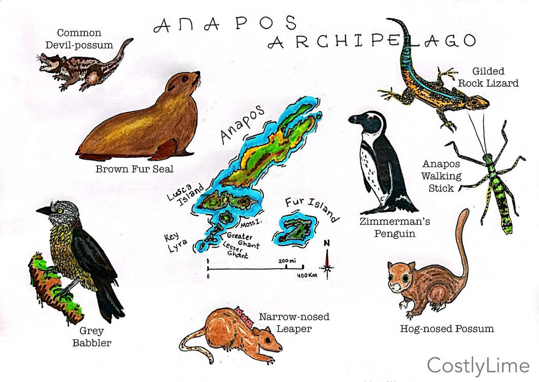 Apanas Insect Selection of Fauna from The Anapos Archipelago by CostlyLime2009 on ...
