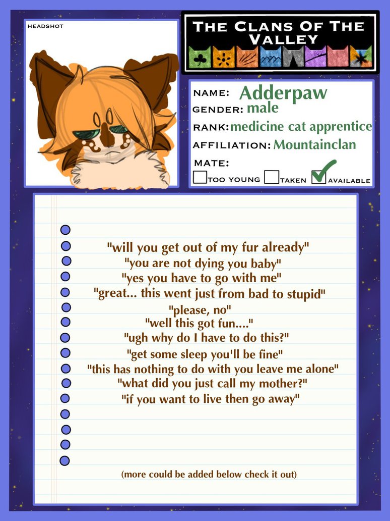 Adderpaw RP Plots