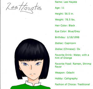 Lee Hayate Child Profile