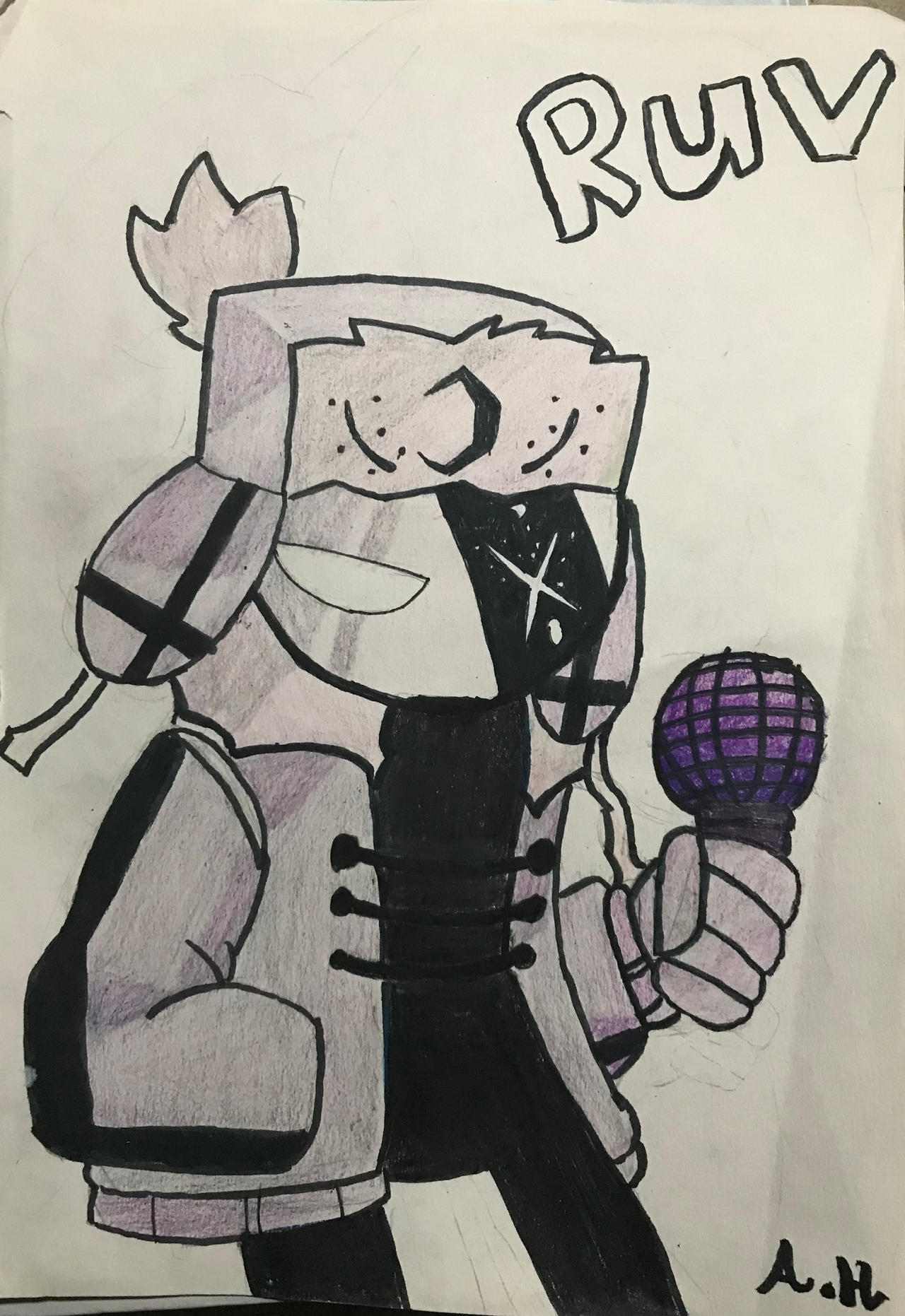 FnF Mod: Mid-Fight Masses Ruv by likedmoon on DeviantArt