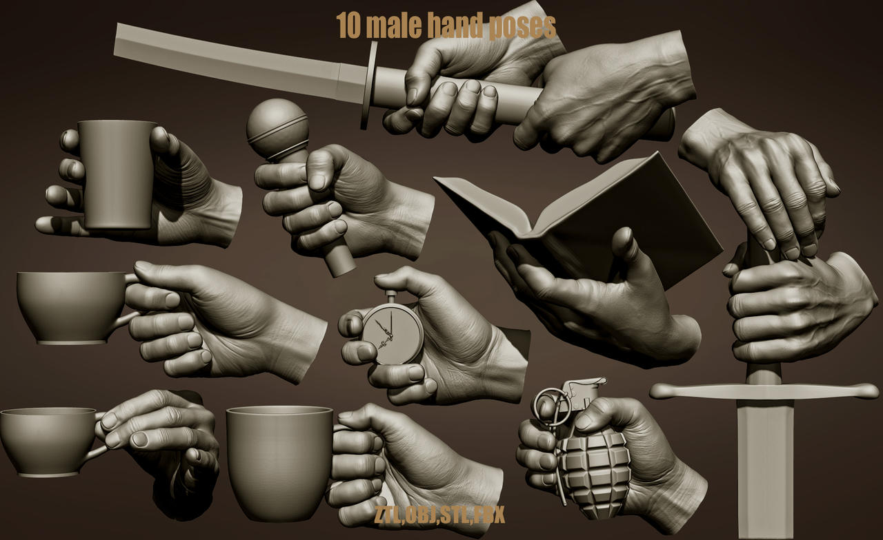 Male hand poses by DaniART90 on DeviantArt