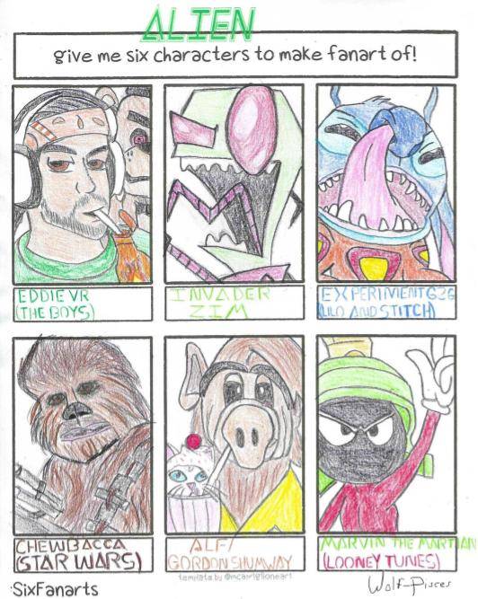 6 Alien FanArts by Wolf-Pisces on DeviantArt