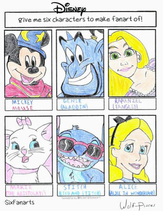 6 Disney FanArts by Wolf-Pisces on DeviantArt