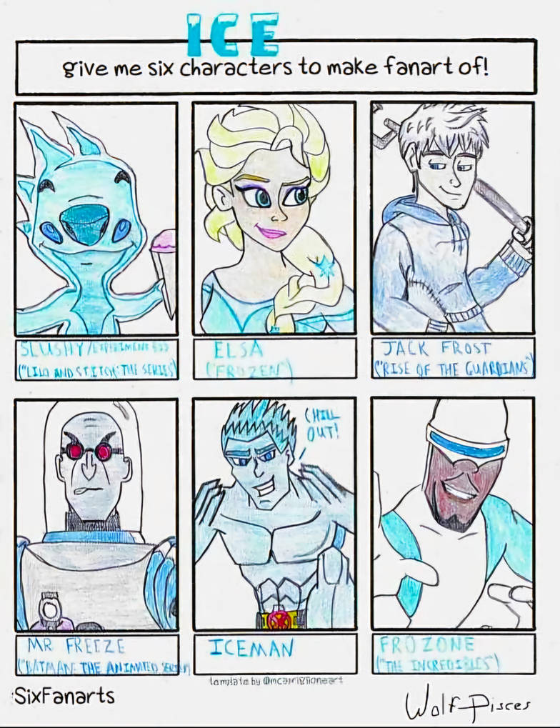 All Ice 6 Ice Characters FanArts by Wolf-Pisces on DeviantArt
