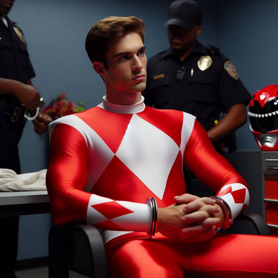 Red Power Ranger Prison Red Ranger Interrogated 002 by Ryujet on DeviantArt