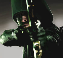 Green Arrow - CG Painting
