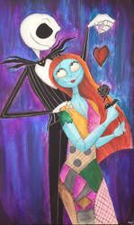 Jack Skeleton and Sally