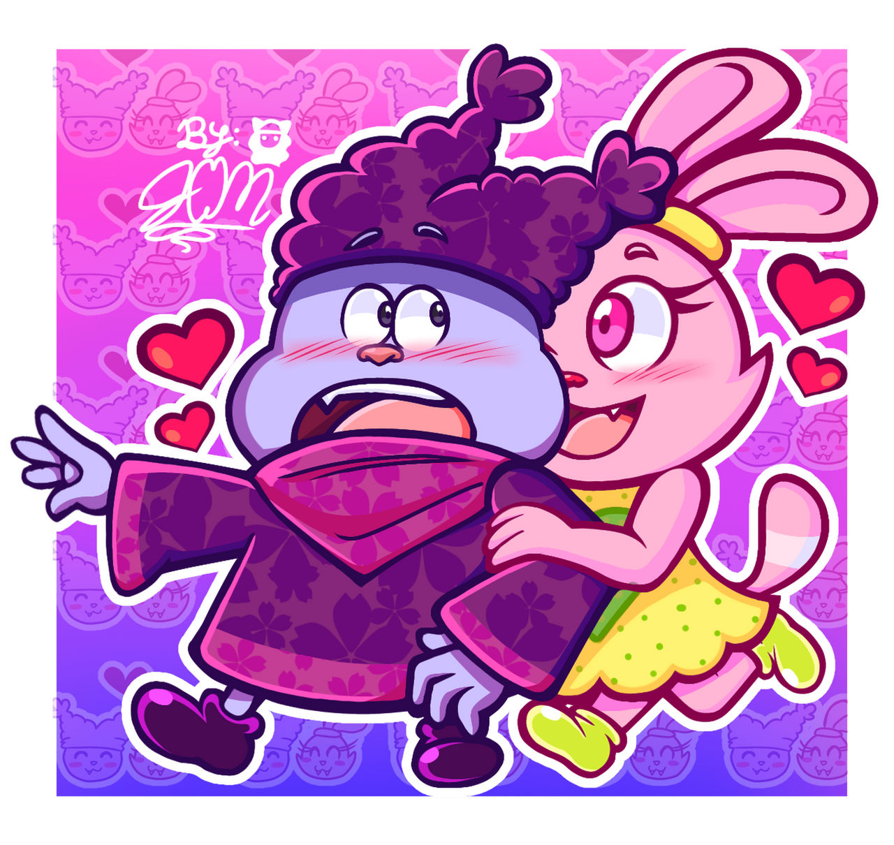 Pink Rabbit From Chowder Chowder x Panini by Frikimberley217 on DeviantArt