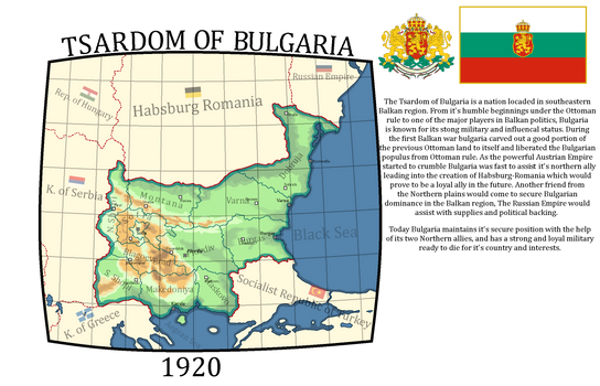 Tsardom of Bulgaria 1920